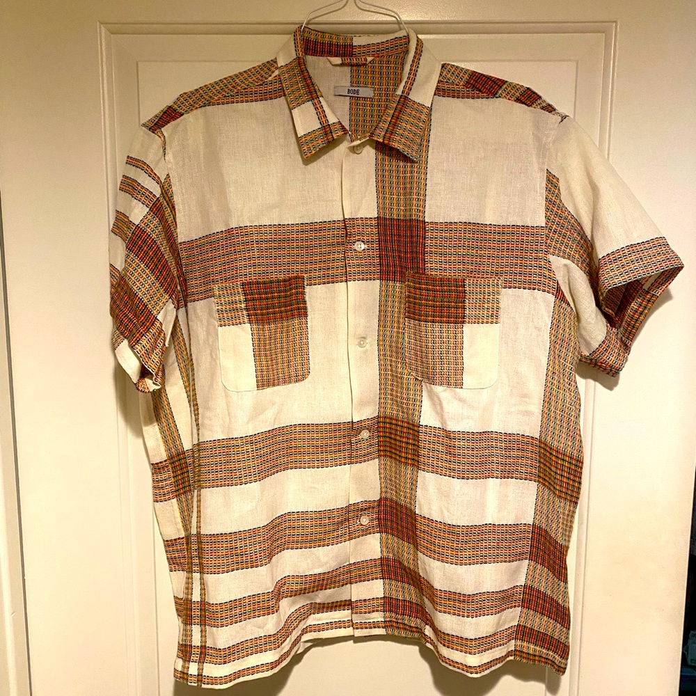 BODE Woven Short Sleeve Button Down
